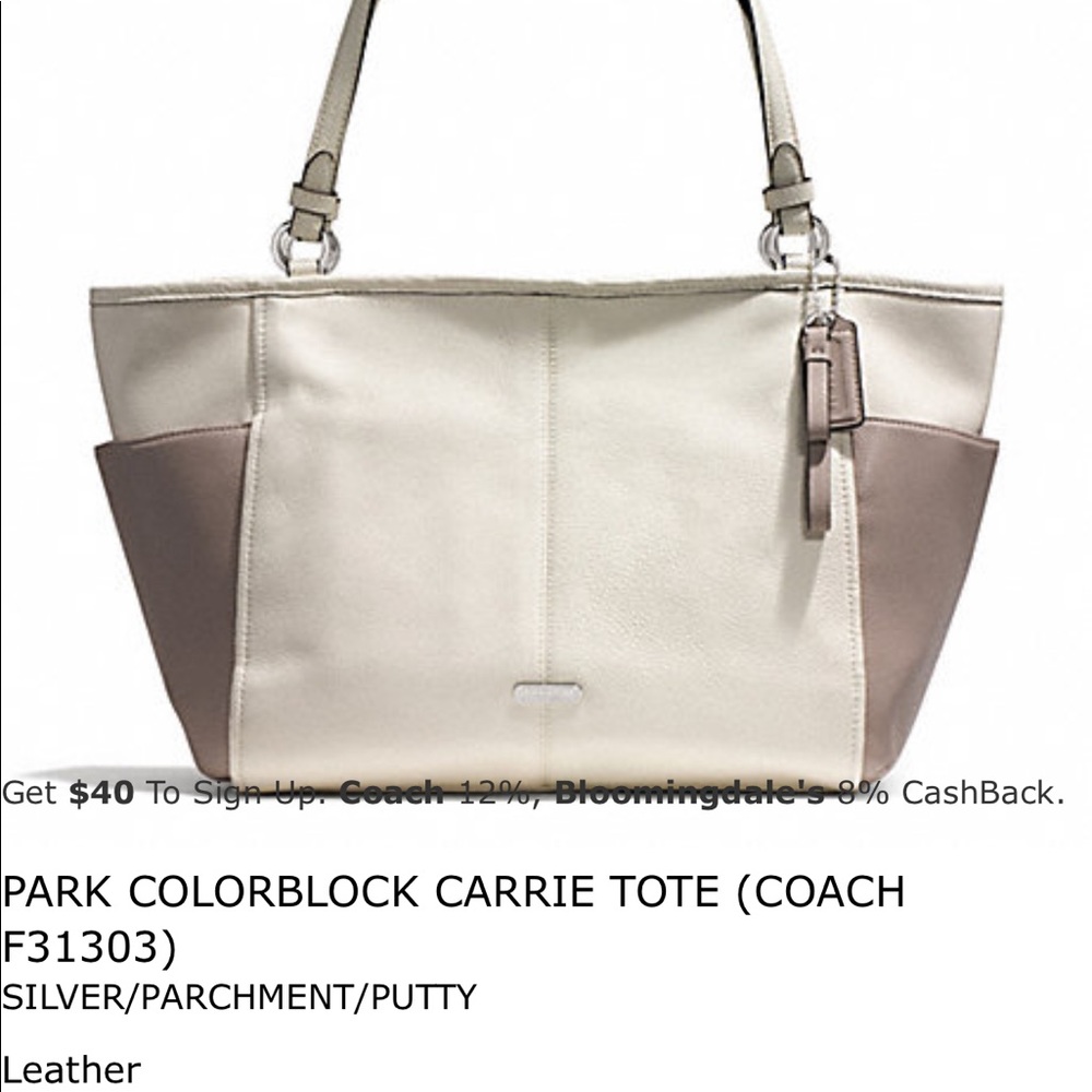 Coach purse with wallet